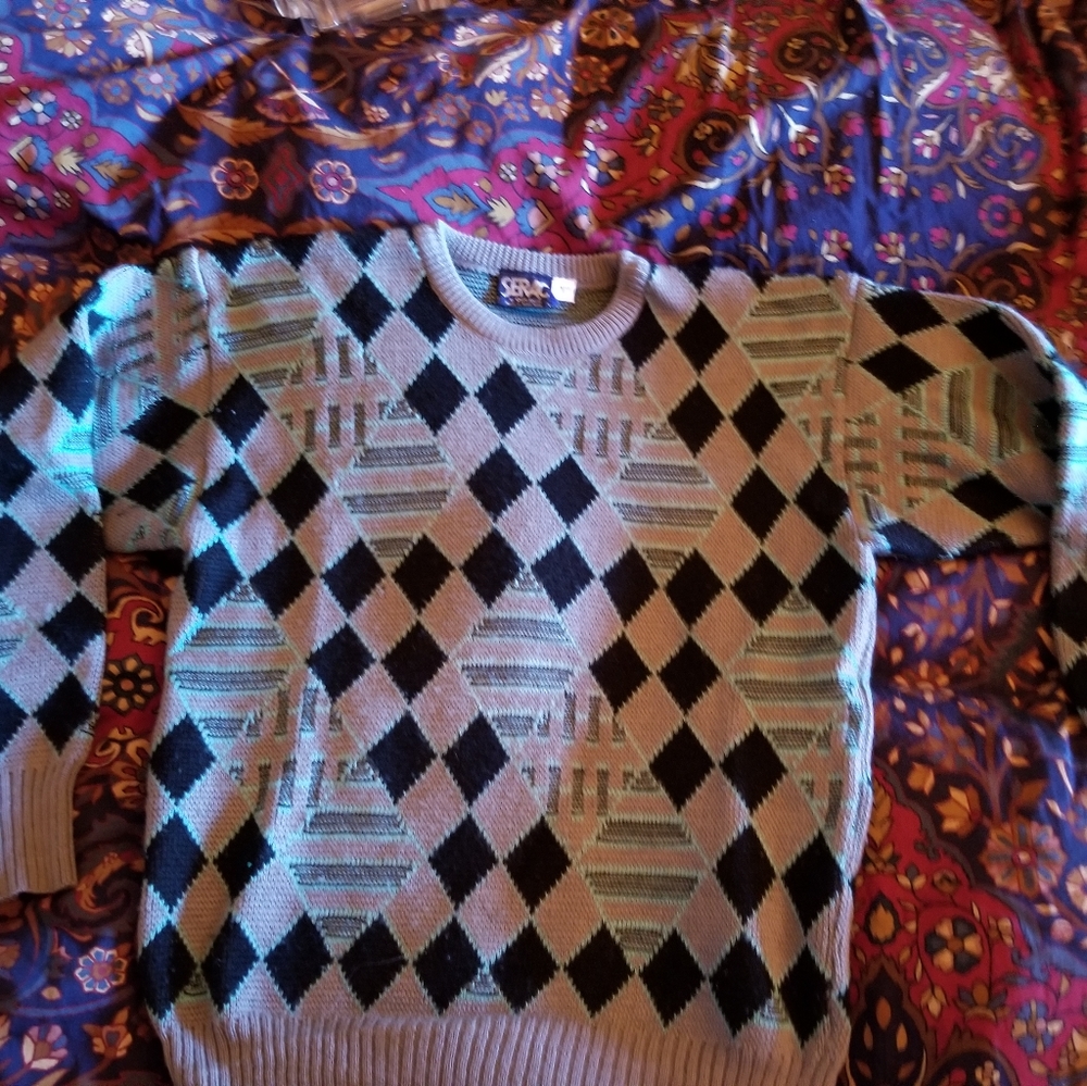 Vintage 80s SERAC by EIR Sport Wool Mens Ski Sweat